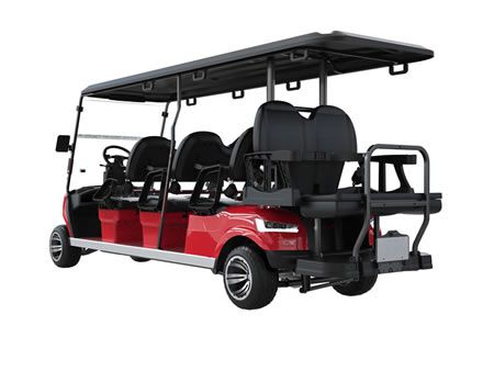 عربة الغولف الكهربائية بثمانية مقاعد 2+6 عربة الغولف الكهربائية 